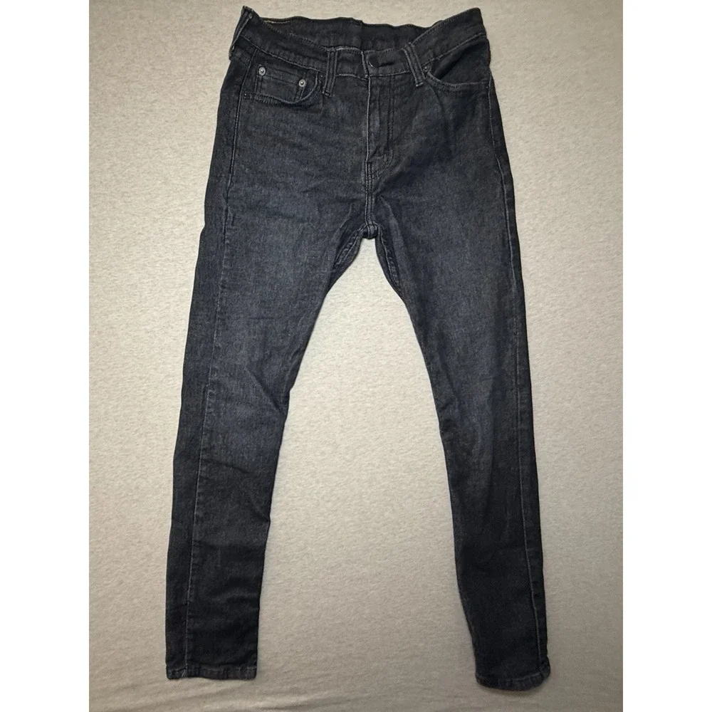 Levi's 510. charcol gray wash. 30x32 straight leg. zipper fly